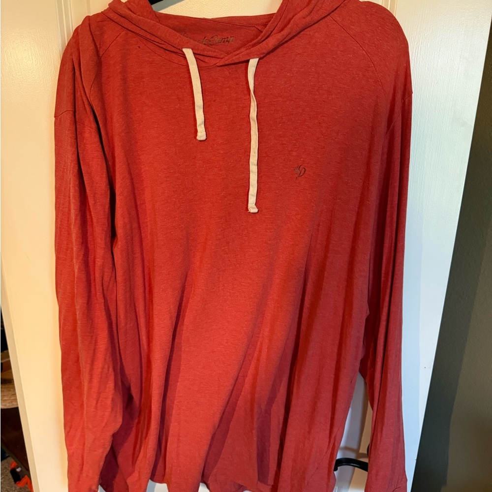 Red and Bamboo Casual Hoodie Sweatshirt - Duck Camp